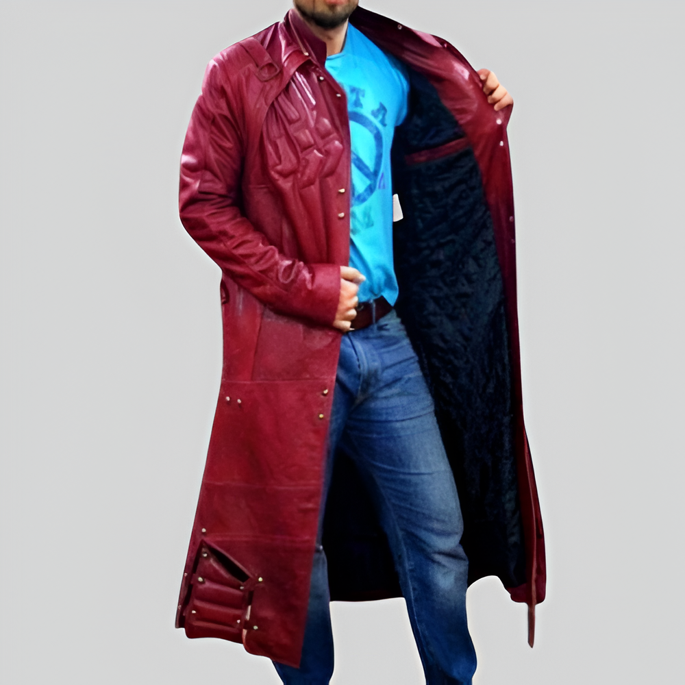 Guardians of the Galaxy Vol. 2 Star-Lord Long Leather Coat