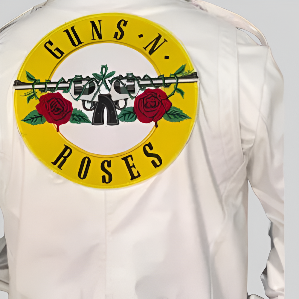 Guns N' Roses Paradise City White Leather Jacket