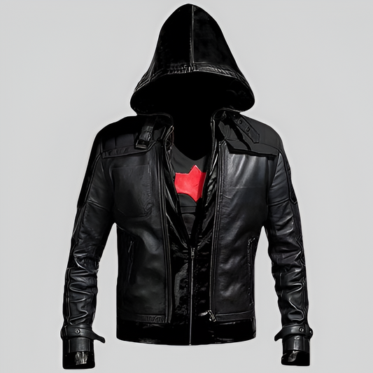 Batman Arkham Knight Red Hood leather jacket