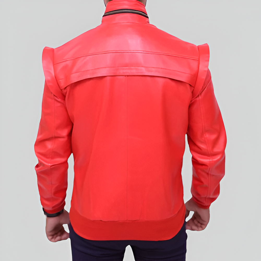 Cobra Kai Johnny Lawrence Red Leather Jacket