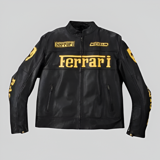 Ferrari racing leather jacket