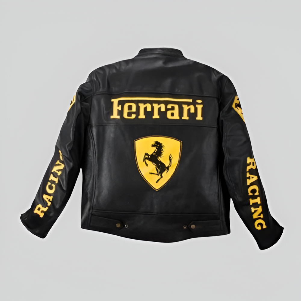 Ferrari racing leather jacket