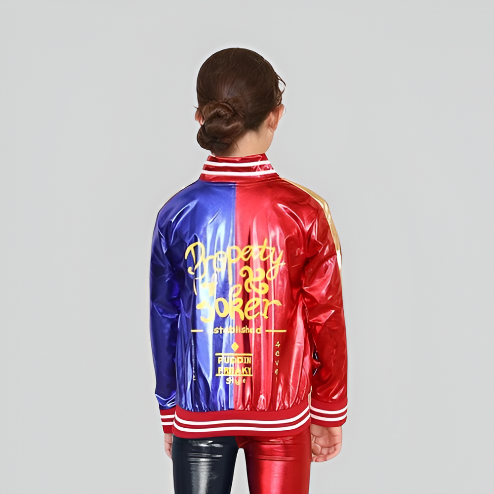 Harley Quinn Satin Bomber Jacket