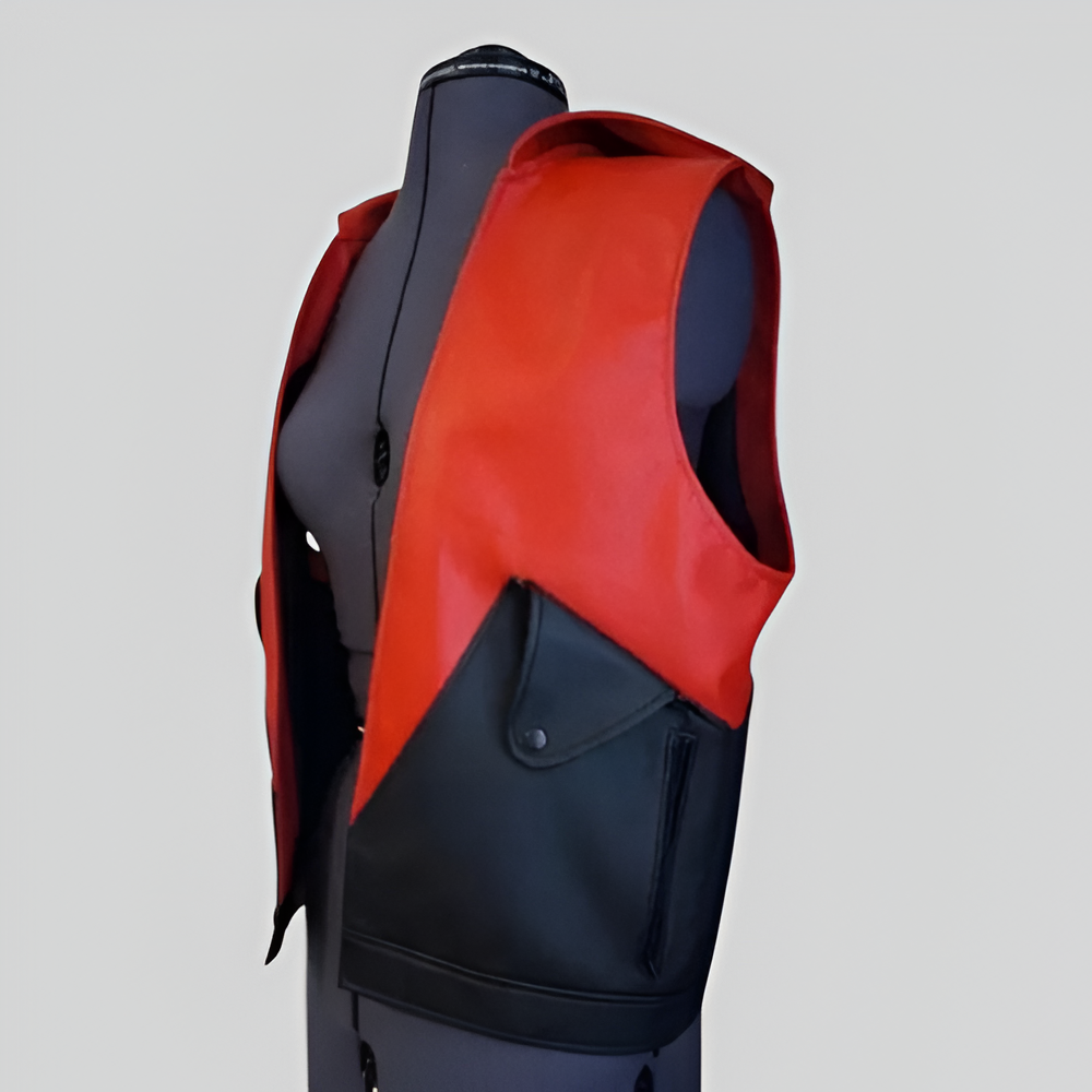 The Batman Red Leather Vest