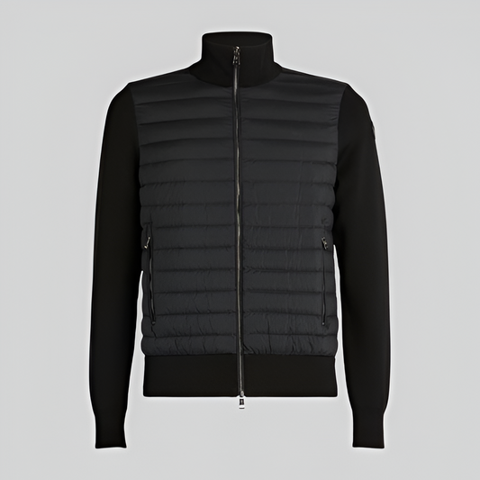 Moncler Hybrid Down Zip-Up Sweater