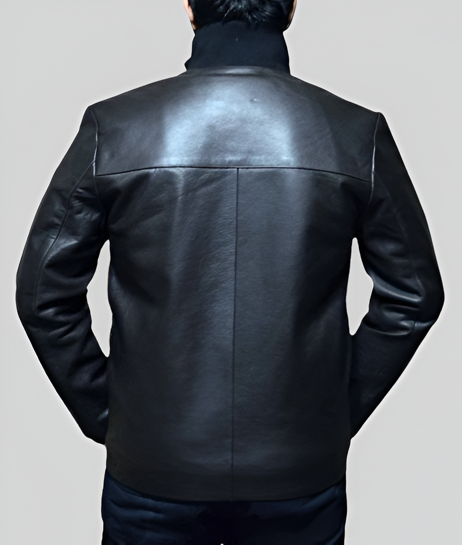 James Bond Casino Royale Leather Jacket Black