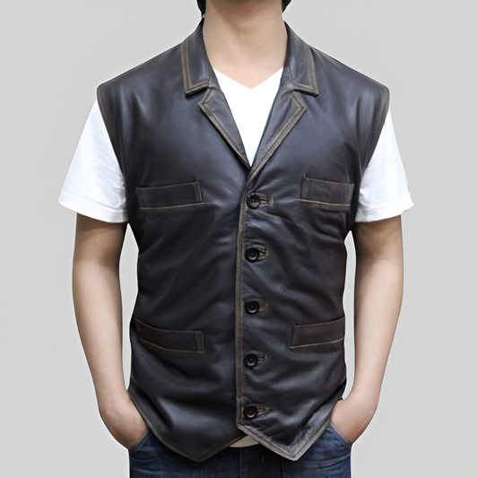 Hell on Wheels Cullen Bohannon Leather Vest