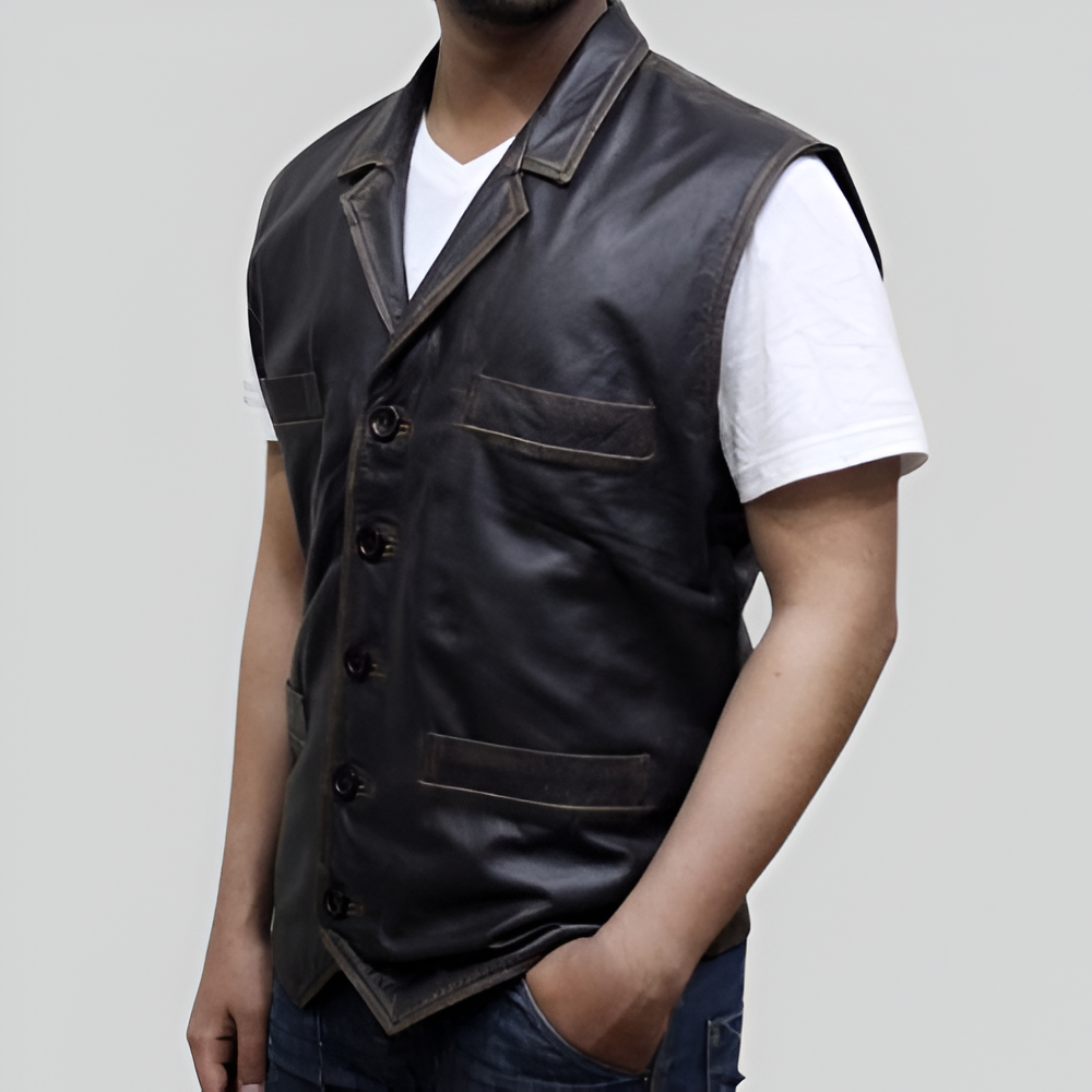 Hell on Wheels Cullen Bohannon Leather Vest