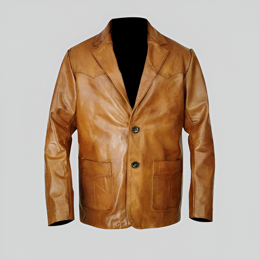 Rick Dalton Vintage Leather Sport Coat