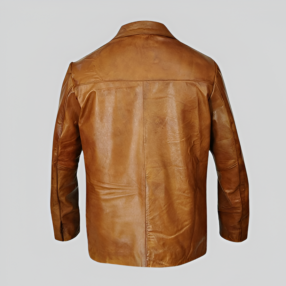 Rick Dalton Vintage Leather Sport Coat