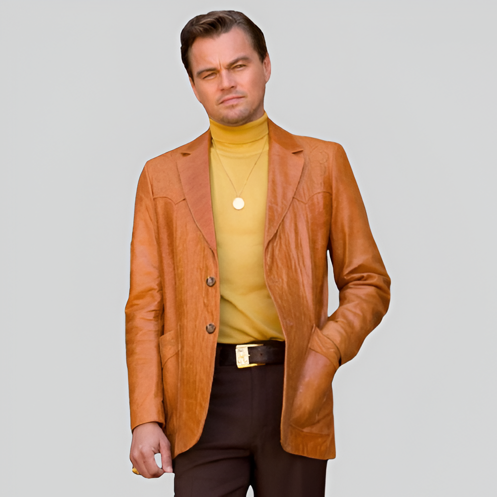 Rick Dalton Vintage Leather Sport Coat