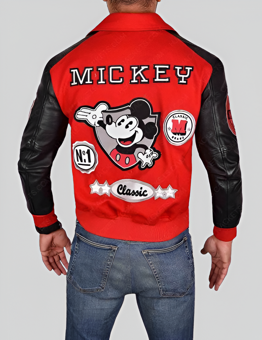 Michael Jackson Mickey Mouse Varsity Jacket